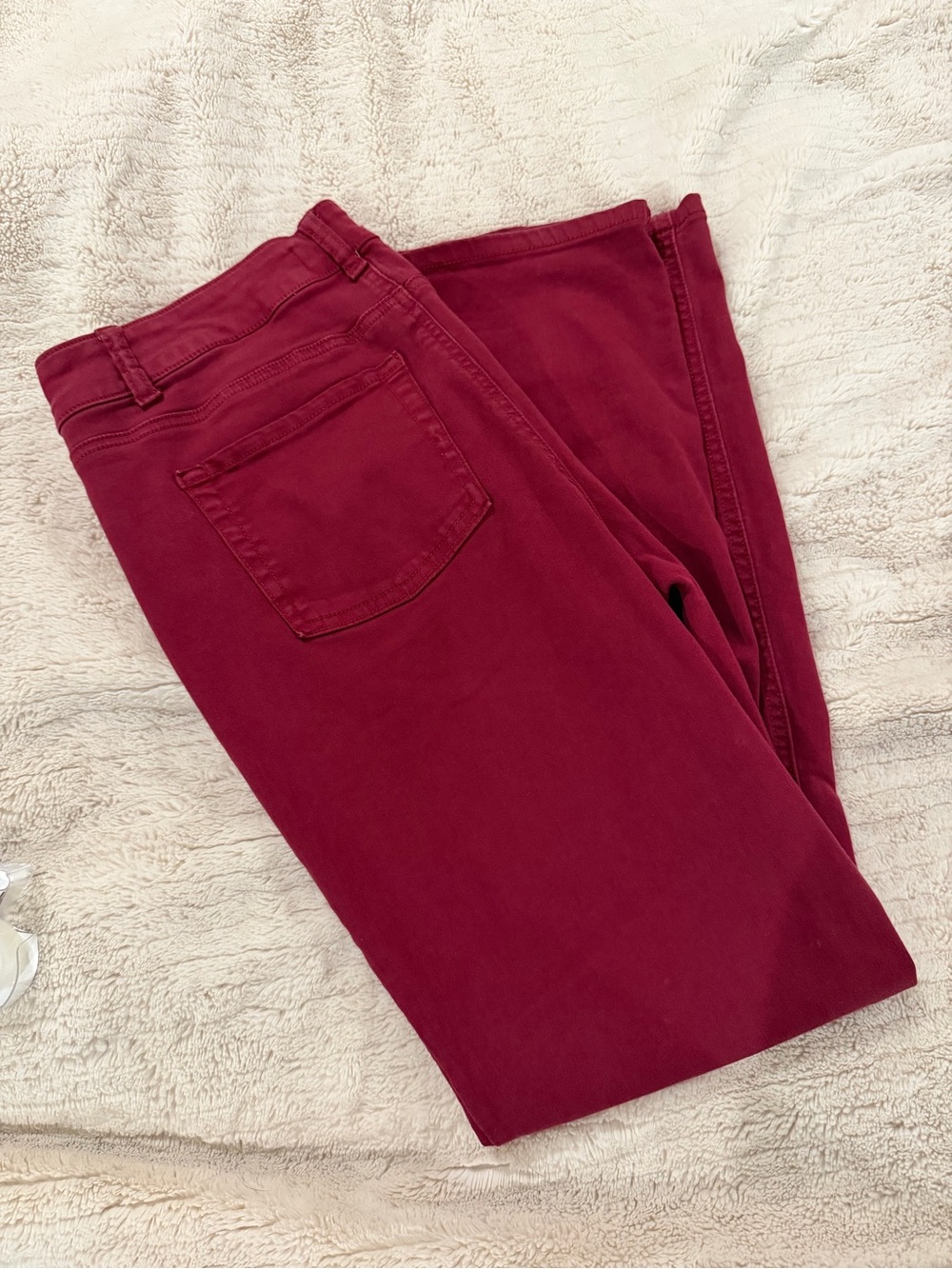 Maurices Straight Leg Jeans in Burgundy